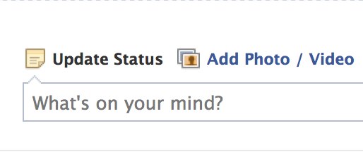 facebook status update