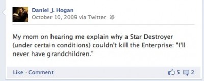 Facebook screen capture