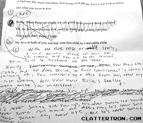 My Prince Lyrics/Rickroll Best Man Speech - Clattertron